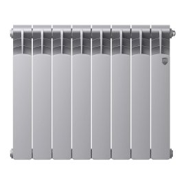 Биметаллический радиатор отопления Royal Thermo Revolution Bimetall 500 2.0 8 секций Silver Satin