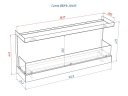 Встроенный биокамин Lux Fire Фронтальный 1040 S ВБКФ-1040S