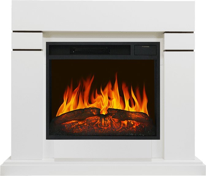 Каминокомплект Royal Flame Lindos белый с очагом Vision 23 LED FX