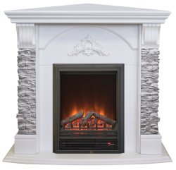 Каминокомплект RealFlame Athena Corner GR STD/EUG/25/25&#039;5 WT с очагом Eugene