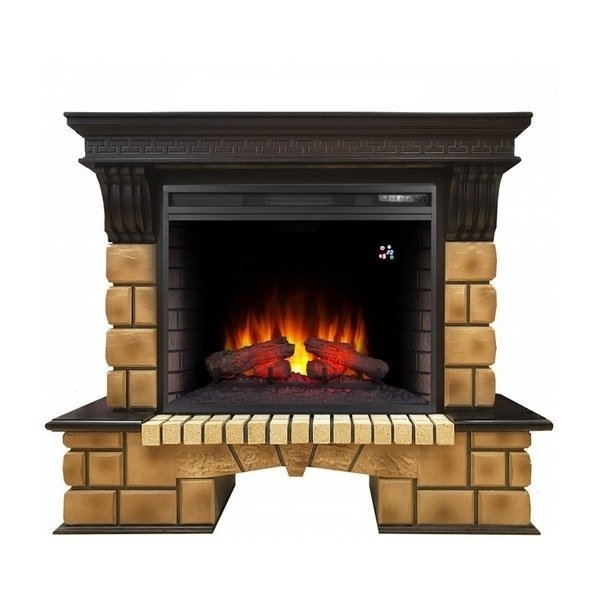 Каминокомплект RealFlame Stone Brick 26 с очагом Epsilon 26 S IR