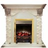 Каминокомплект RealFlame Dublin LUX  STD/EUG WT с очагом Fobos s Lux Black/Brass