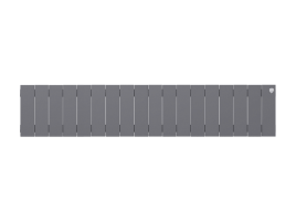 Биметаллический радиатор отопления Royal Thermo PianoForte 200 18 секций Silver Satin