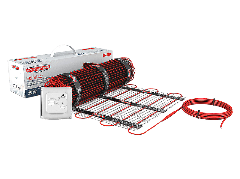 Комплект теплого пола AC Electric ACMM 2-150-9 с терморегулятором