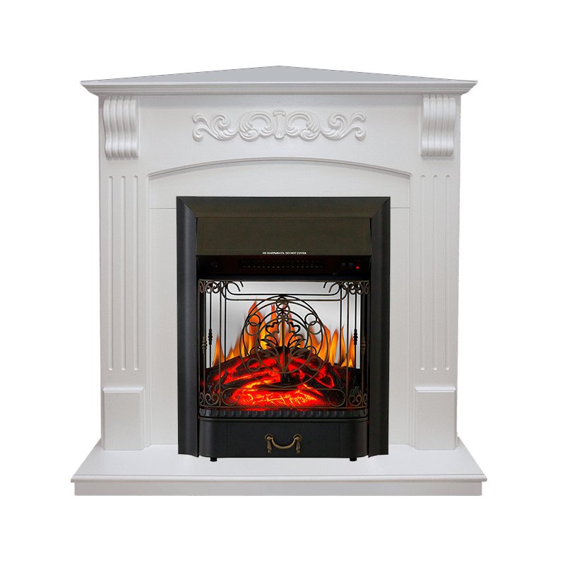Каминокомплект Royal Flame Sorrento угловой c очагом Majestic FX M Black